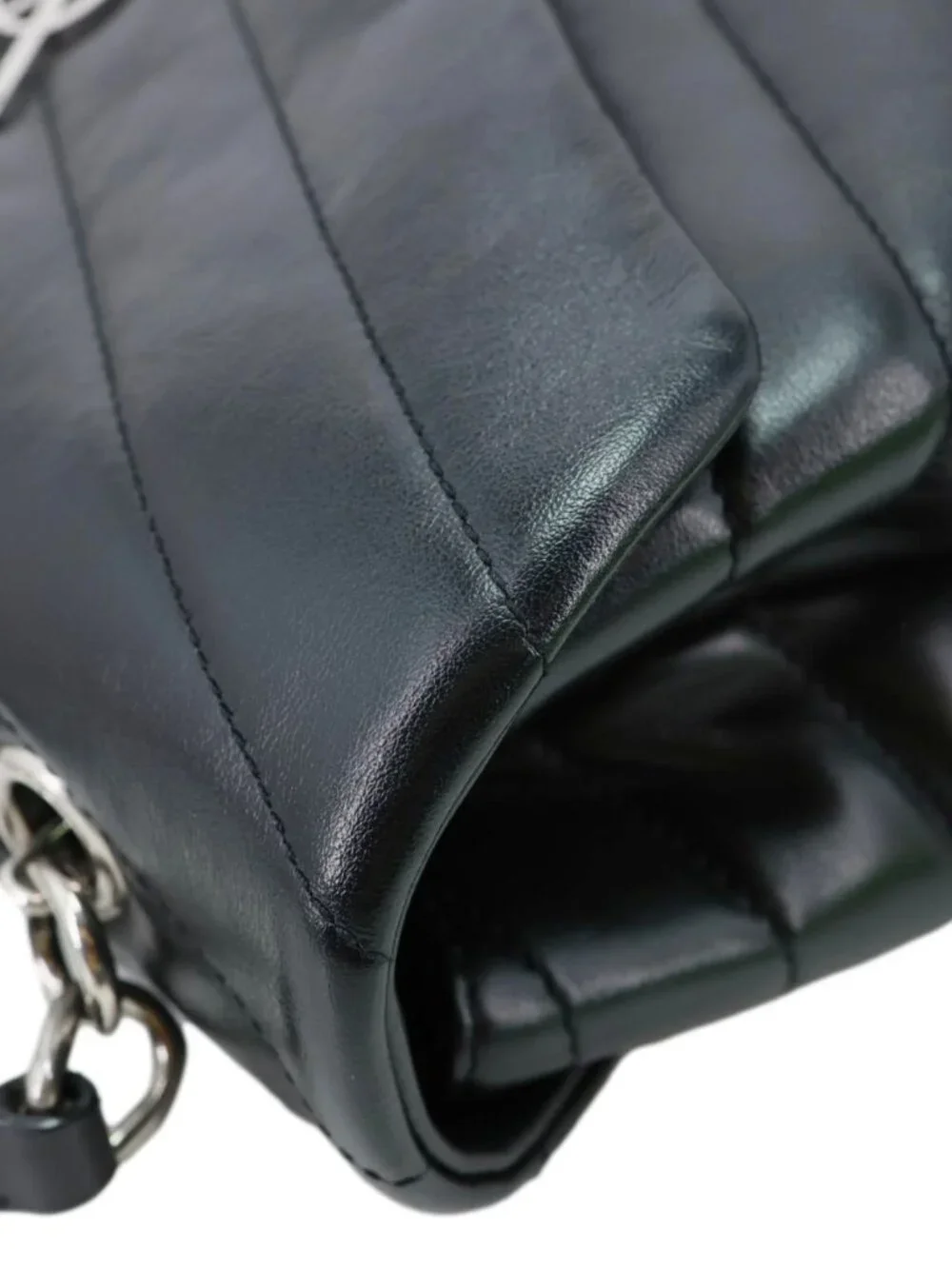 Yves Saint Laurent  Loulou Quilted Leather Top Handle Shoulder Bag Black